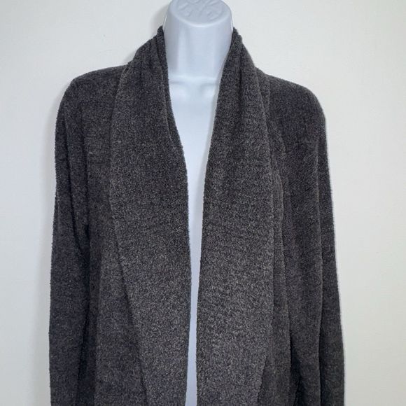 Barefoot Dreams CozyChic Ultra Lite Patch Pocket Wide Leg Pants Gray Women L/ XL - Picture 3 of 11